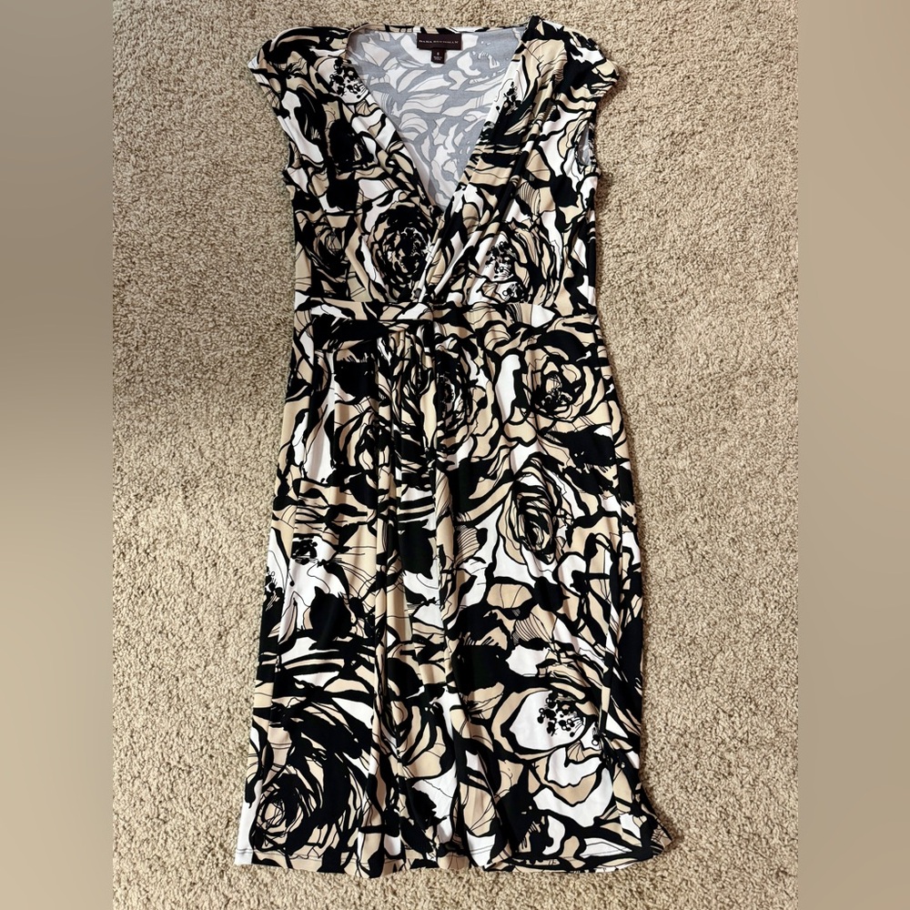 Dana Buchman Faux Wrap Dress - Size S